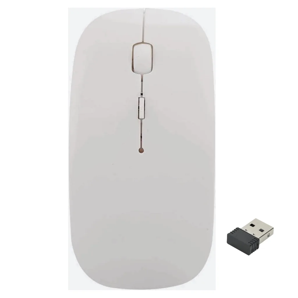 Pilli Kablosuz Mouse Beyaz 800/1200/1600dpi 2.4Ghz Rgb Ledli
