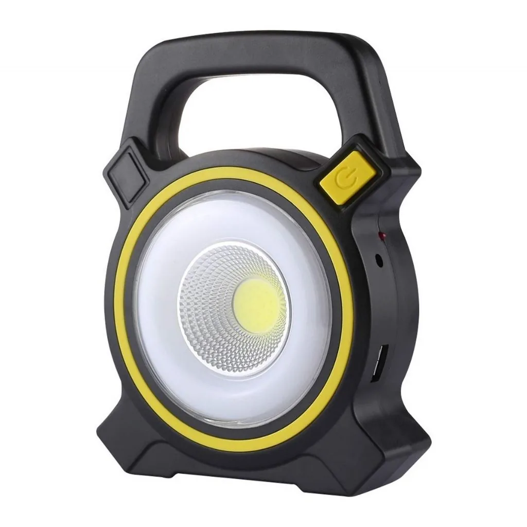 LED Güneş Enerjili Çalışma Lambası El Feneri Powerbank JY-819 - SARI