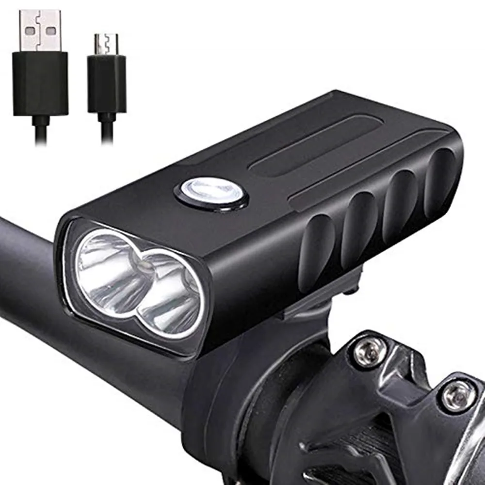 1000 Lümen Bisiklet Işığı Usb Şarj Edilebilir Led 6 Saat El Feneri 3 Modlu Suya Dayanıklı Işık